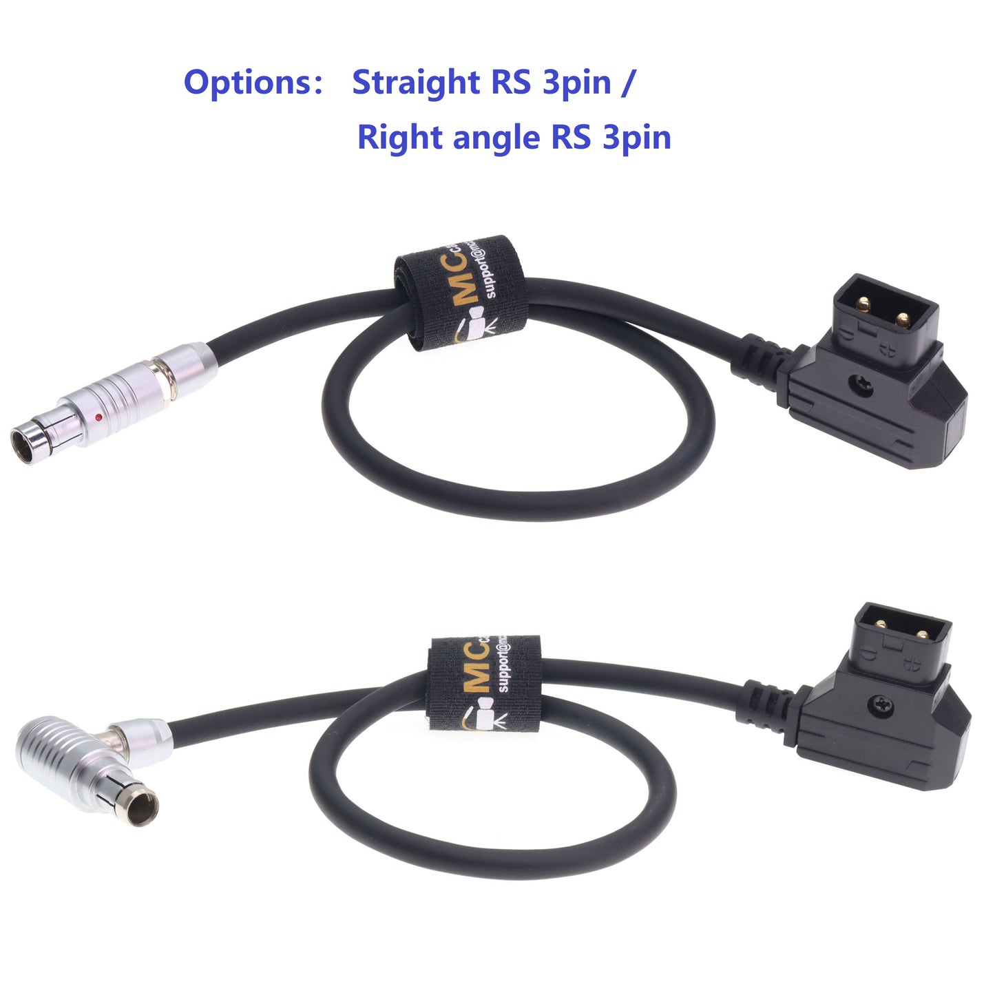 D-tap to Fischer RS 3 Pin Male Power Cable for TILTA Wireless Focus/Arri Alexa/RED/CineTape Measure Controller
