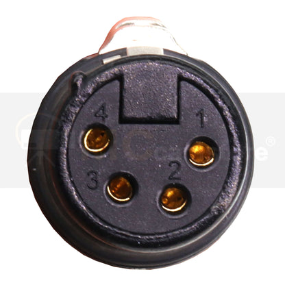 Power Cable 4 Pin XLR Female to Straight 1B 6 Pin Male for Ronin 2 Gimbal Stabilizer for Sony F55 SXS Venice Camera