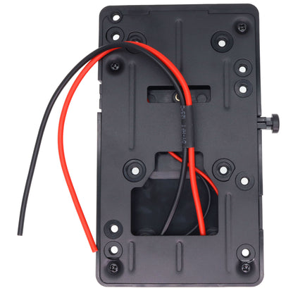 Back Pack Plate Adapter with D-tap Output for Sony V-Mount V-Lock Power External for DSLR Camcorder Video Light BMPCC SLR DSLR DV Camera Battery Adapter