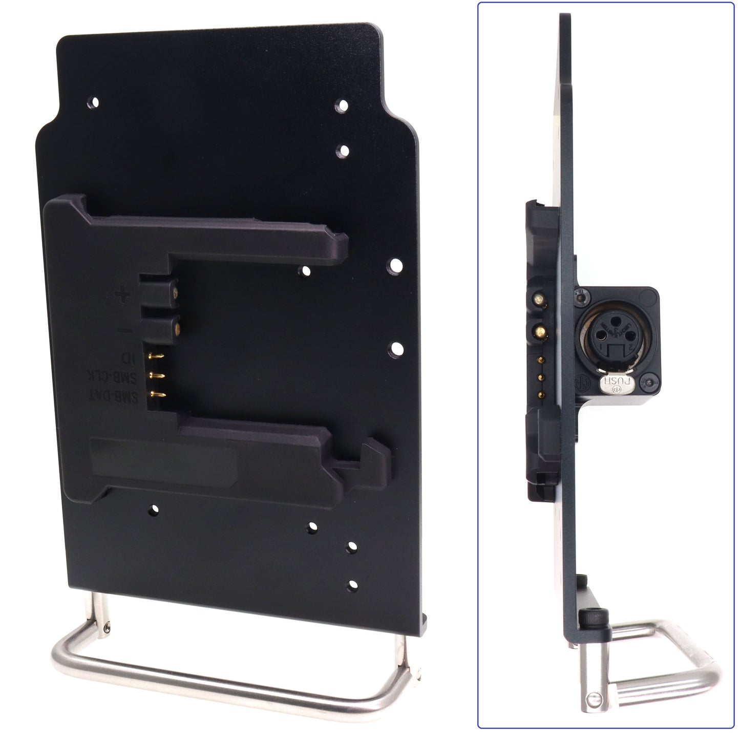 Portable B-mount To XLR 3pin Female Power Output Handle Fixing Plate for Camera