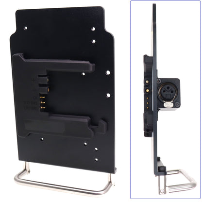 Portable B-mount To XLR 3pin Female Power Output Handle Fixing Plate for Camera