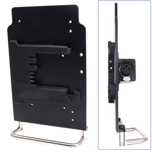 Portable B-mount To XLR 3pin Female Power Output Handle Fixing Plate for Camera