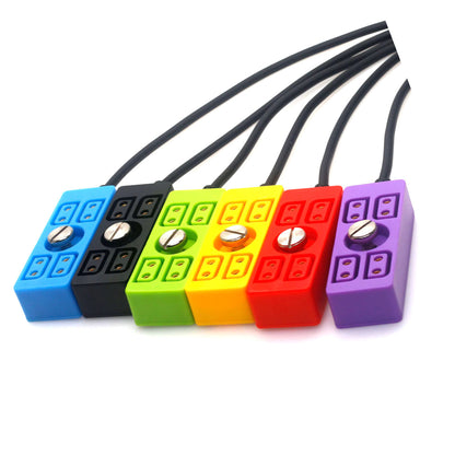 D tap to 4 Port Power Tap P-tap Strip D-tap Splitter Hub Cpmpatible for ARRI RED Teradek SmallHD V-Mount Gold-Mount Steadicam with D-Tap Output Coiled Cable with 1/4"-20 Screw