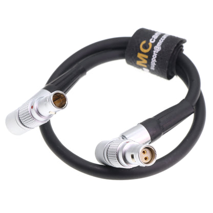 2 Pin Female Rotatable To 0B 2 Pin Male Power Cable for RED Komodo 6K Cinema Camera