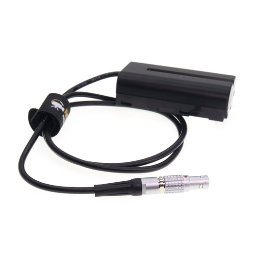 0B 2pin to NP F550 Dummy Battery Coiled Power Cable for Sony NP-F550 NPF570 970