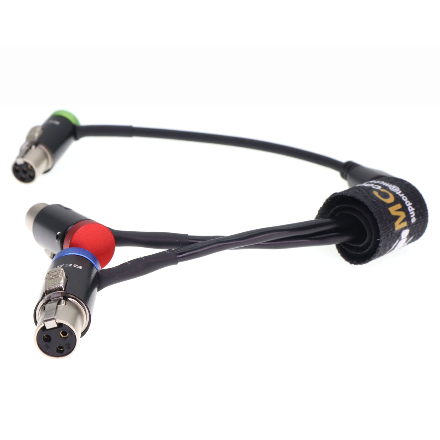Low-Profile TA5F to TA3F Audio Cable for Wisycom Receiver for Zaxcom QRX200 for Lectrosonics SRc5P/SRb5P Receiver to Camera Mixer Recorder Audio-Y-Cable