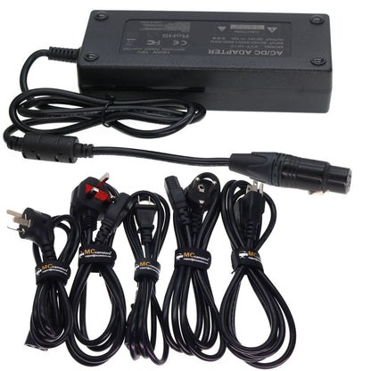 XLR 4 Pin AC Power Supply Adapter for Sony PMW F55 Venice Canon C400 C300 III C500 II C700 Blackmagic URSA VariCam Camera SmallHD 2400 16V 10A 160W