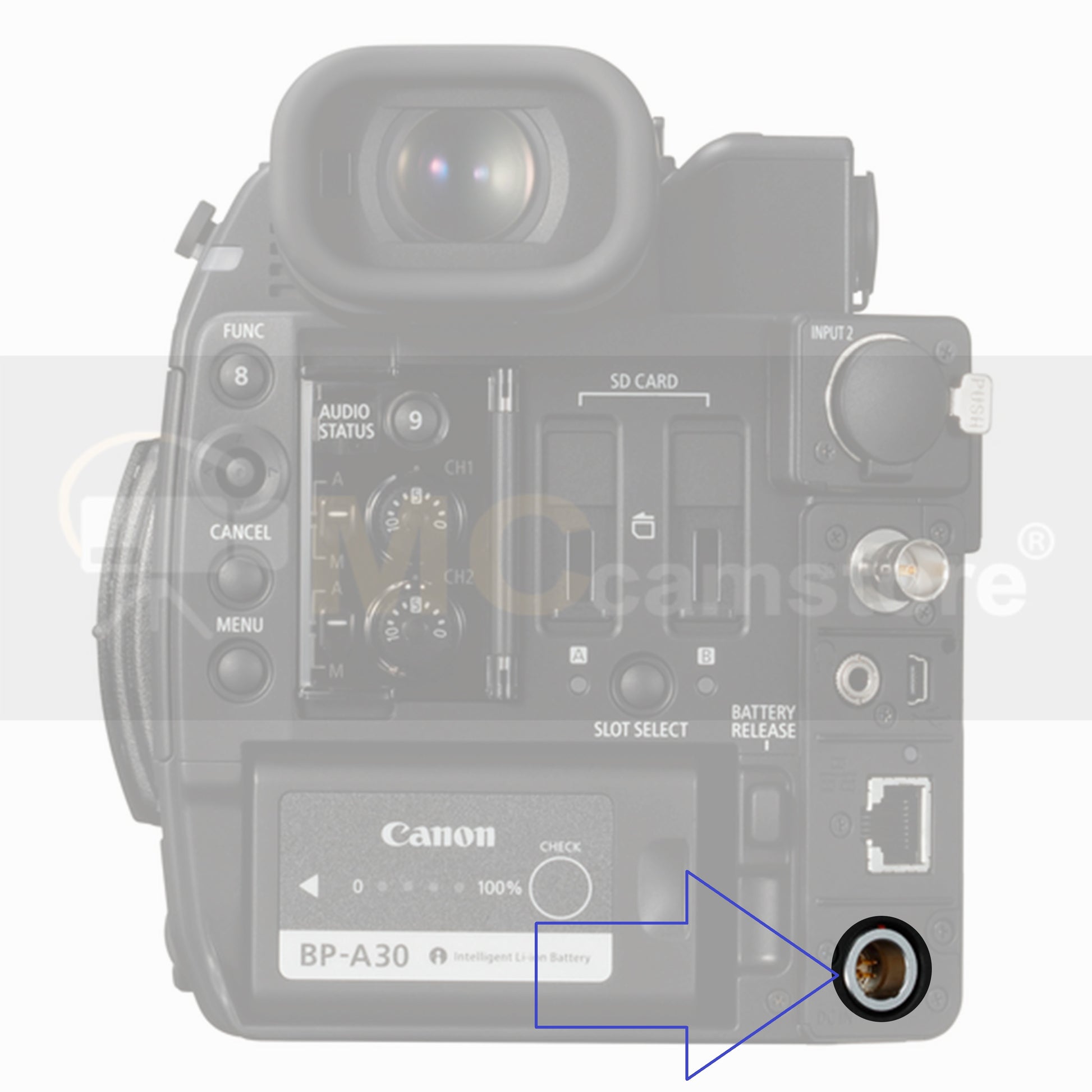 Canon C300 Mark II Ronin 2 Power Cable 6 Pin 4+2 Pin Female