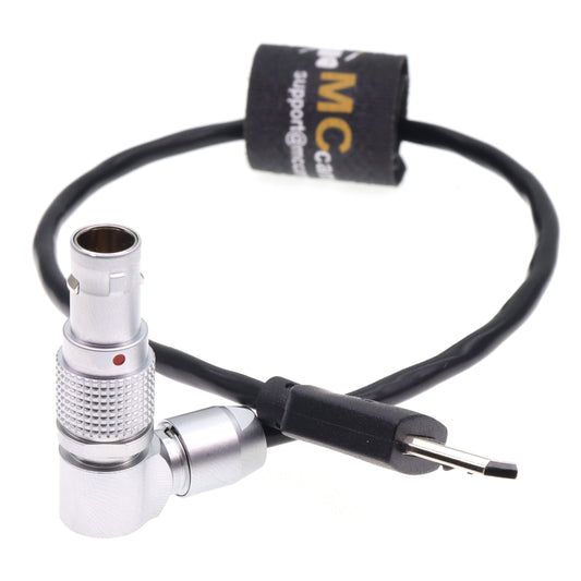 Timecode Cable Rotatable 5Pin for Ambient Recording to Micro-USB for Sony FX3 and FX30 A7M3, A7M4, A7S2, A7S3, A7R3, A7R4, A7R5 Camera