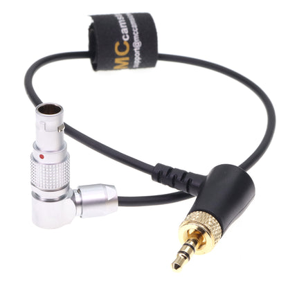 Lock 3.5 TRS Jack to Angle Adjustable 5 Pin Timecode Cable for Deity TC-1 for ARRI Alexa SXT/Sound Devices/Zaxcom Audio Recorder Camera