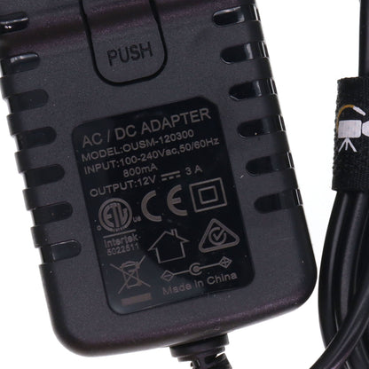 Monitor AC Power Adaptor Locking DC 5.5/2.5 for Atomos Shogun/Video Devices PIX-E7 PIX-E5/Hollyland Mars 400s/SmallHD 702 Touch Monitor