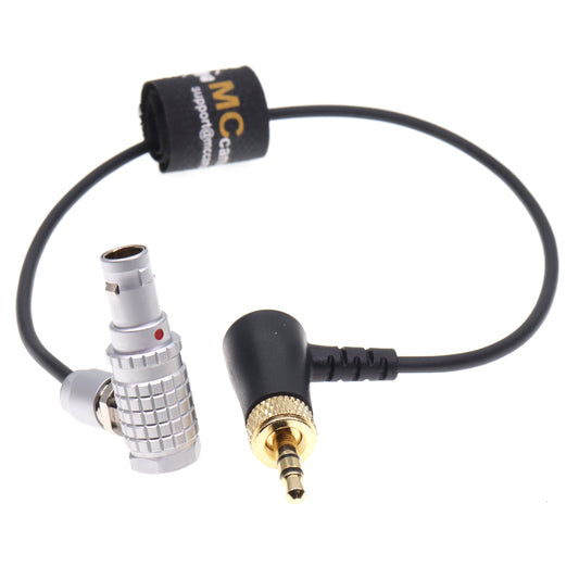 Lock 3.5 TRS Jack To FHG Angle 9 Pin Timecode Cable for Deity TC-1 for RED Komodo RED V-Raptor