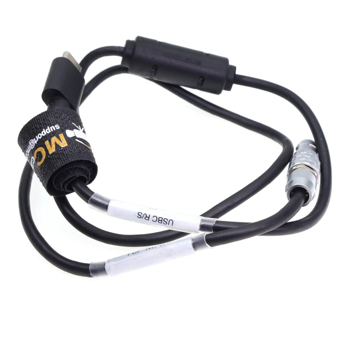Nucleus-M 7 Pin to USB C Run Stop Cable for Canon R5 R6 R5C C70, Nikon Z6 Z7 Z9, BlackMagic BMPCC 4K 6K Camera Sony ZVE1, Record Trigger Lens Control
