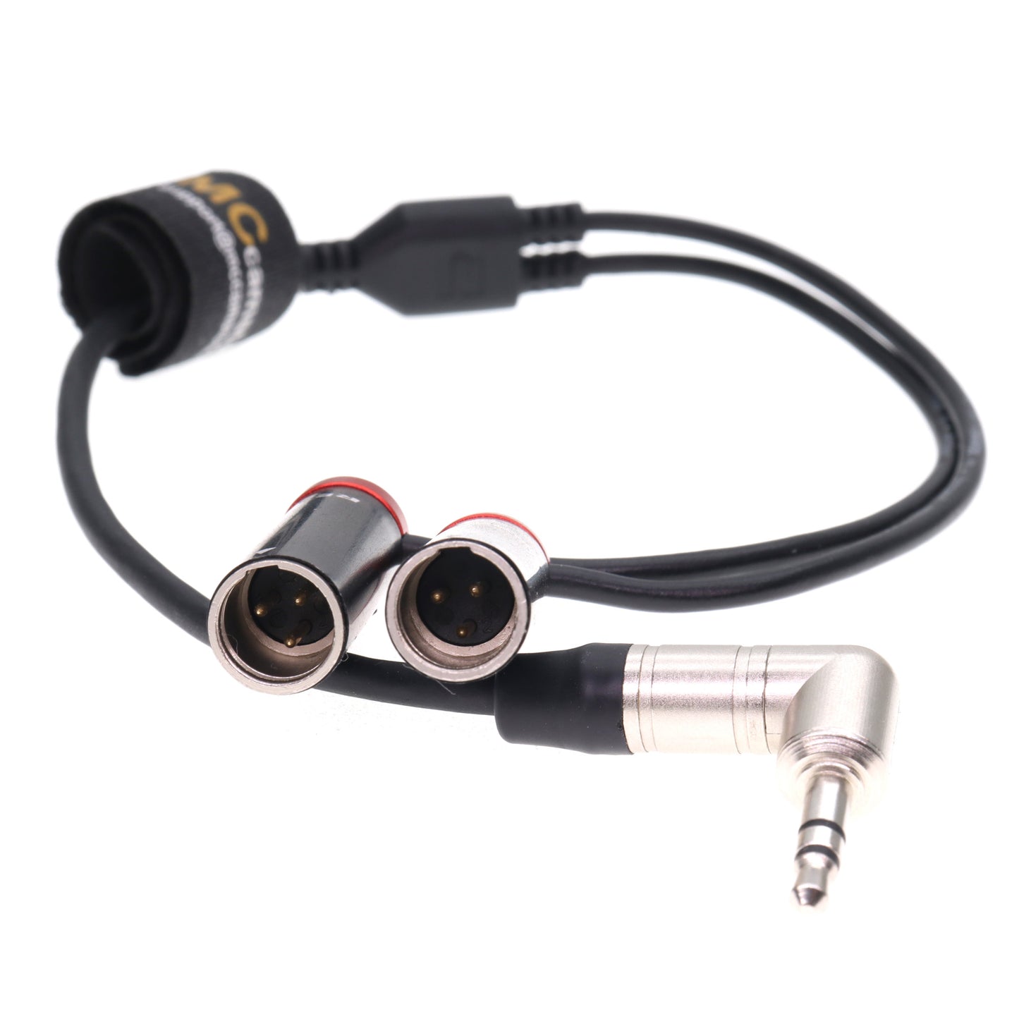 3.5 TRS to TWO TA3M 3 Pin Audio Cablefor RØDE Wireless GO II for Canon C70