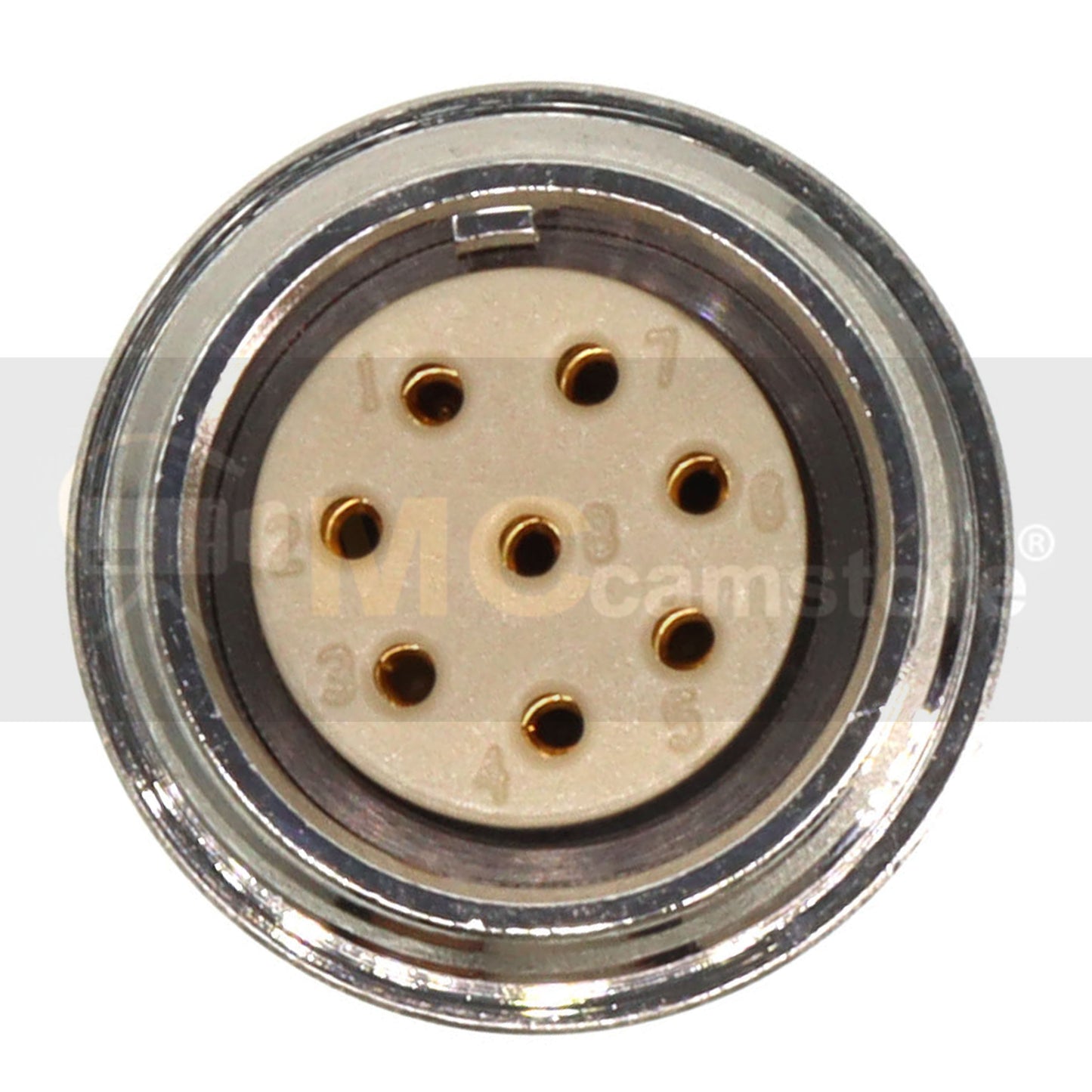 8 Pin Female Inline Socket R01-06J9-8F Female Thread Lock Connector for VZ-C8C20 Servo Lens Conversion Cable for Canon Jimmy Jib G-Zoom VariZoom Zoom Control 8-Pin