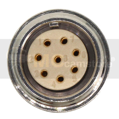 8 Pin Female Inline Socket R01-06J9-8F Female Thread Lock Connector for VZ-C8C20 Servo Lens Conversion Cable for Canon Jimmy Jib G-Zoom VariZoom Zoom Control 8-Pin