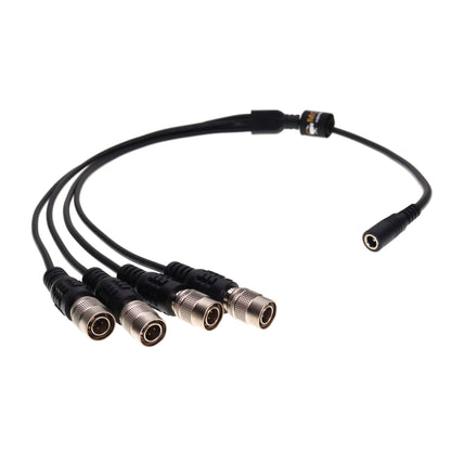 DC 2.5 Female to 4 Port Hirose 4Pin Sound Devices 644 688 788T MixPre-10 ii, ZAXCOM, ZOOM F4 F8 Power Cable