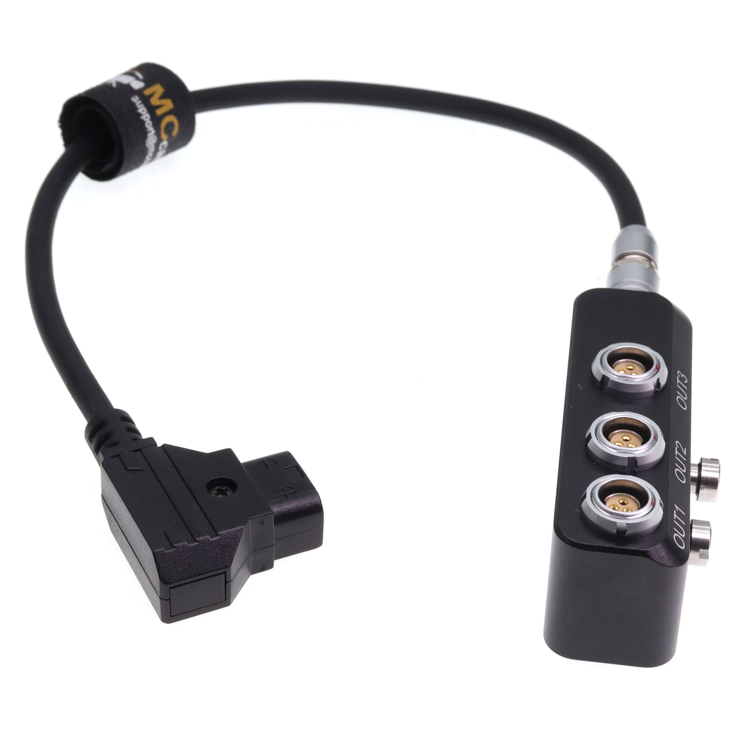 D-tap to RS 3 Pin Power Cable to 4X RS 3 Pin Female Out Power Splitter Box for Sony Venice Rialto FOR Tilta ARRI Alexa DSMC2 Camera, 1 to 3 Triple