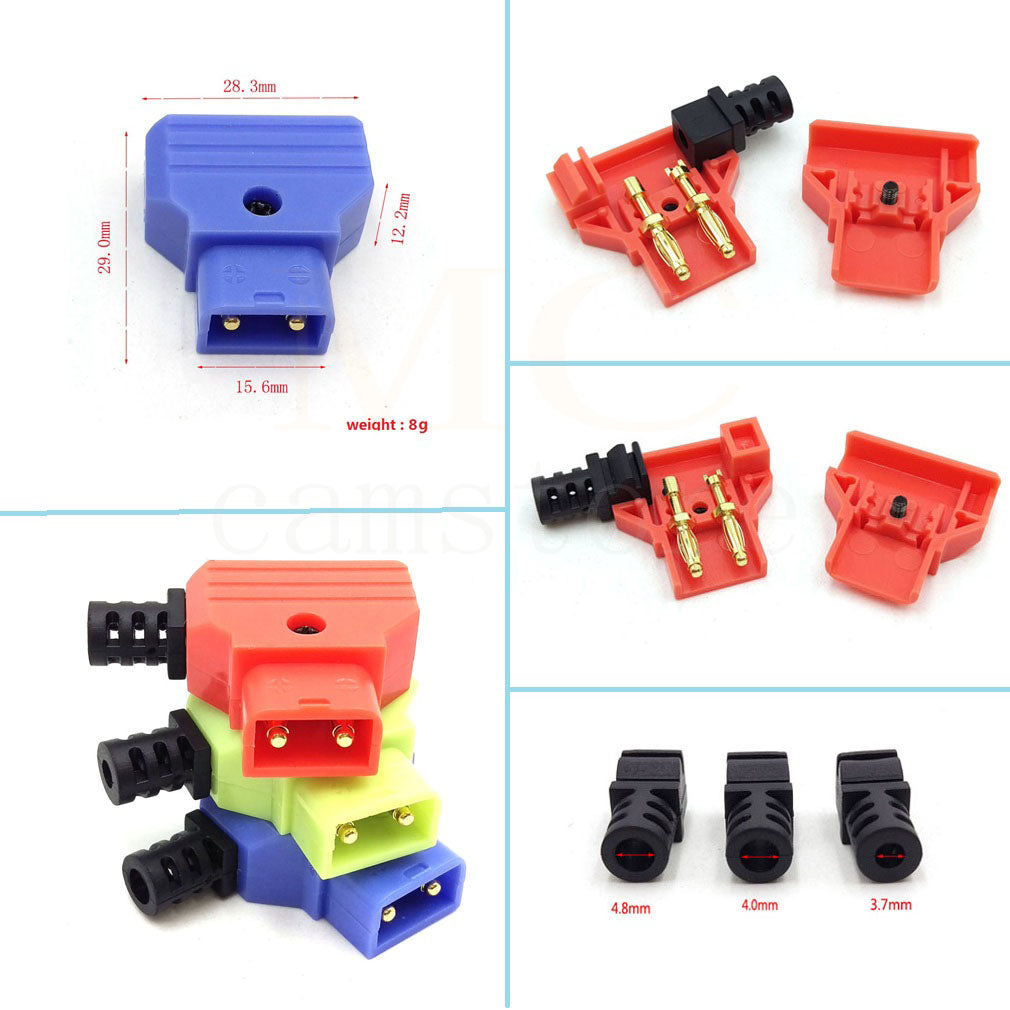 Camera power plug D-tap plug D-TAP male 3.7/4.0/4.8mm Wire diameter