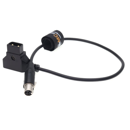 D-Tap to TA4F Mini XLR 4-pin for TVlogic 056 058 Monitor Power Cable