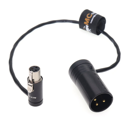 Low Profile TA3F to XLR 3 Pin Male Audio Cable for Lectrosonics Receivers