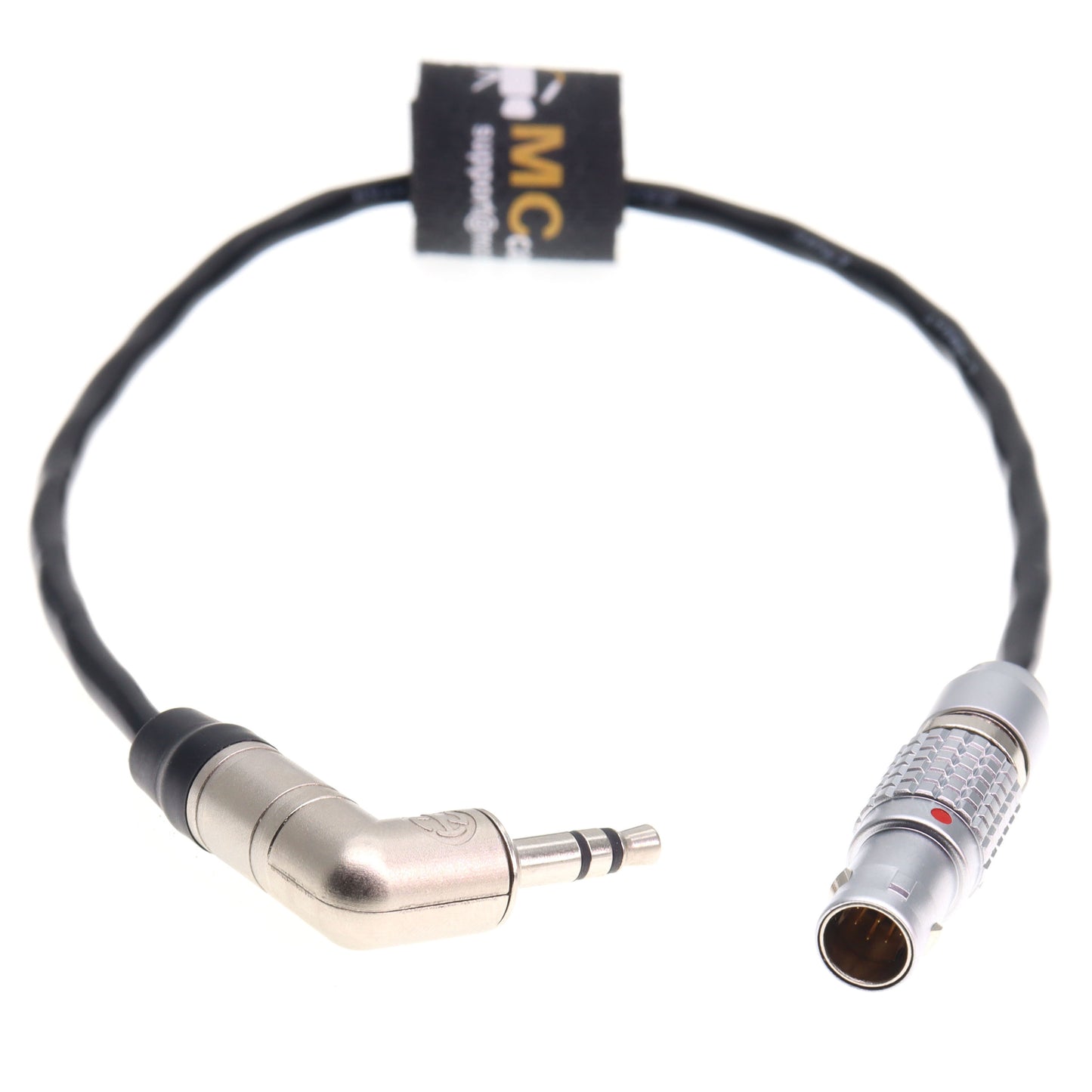 Timecode-Cable for Red Komodo Tentacle Sync 3.5mm TRS Right-Angle to EXT 9-Pin Male