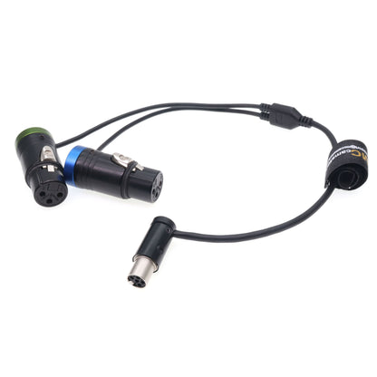 LP TA5F to Dual LP XLR 3Pin Female Audio Y-Cable for Zaxcom QRX200 for Lectrosonics SRa5P, SRb5P for Wisycom MCR54