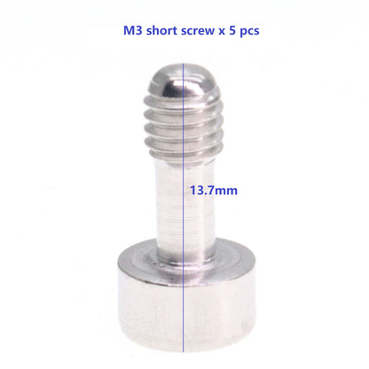 1/4"-20 3/8"-16 M3 Screw Adapter For Camera SLR DLSR Shoulder Quick Release Kit