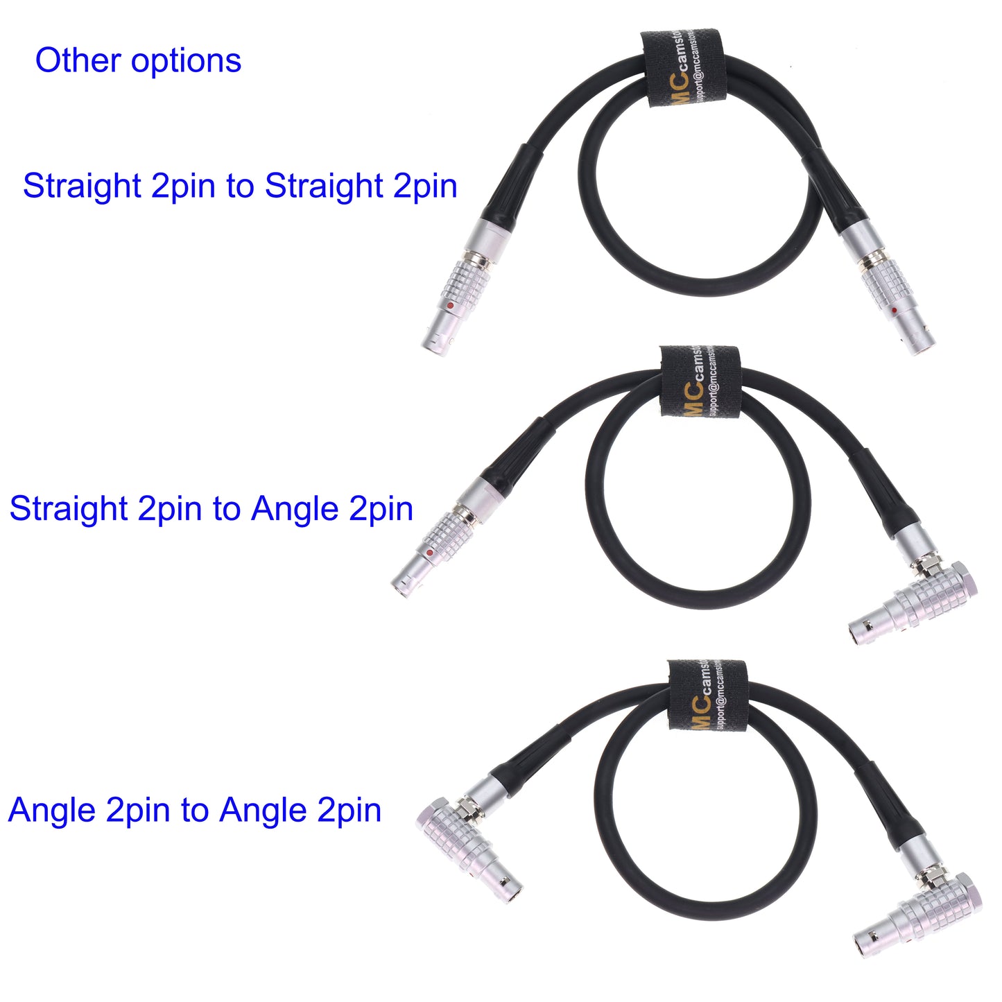 0B 2 Pin Male to 0B 2 Pin Male Power Cable for Teradek Bond ARRI Alexa Z CAM E2