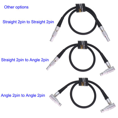 0B 2 Pin Male to 0B 2 Pin Male Power Cable for Teradek Bond ARRI Alexa Z CAM E2