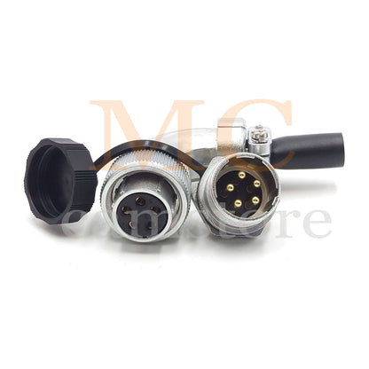 WEIPU WS20 Aviation Connector, 2 3 4 5 6 7 8 9 12 15pin Industrial Electrical Power Cable Angle Plug Socket