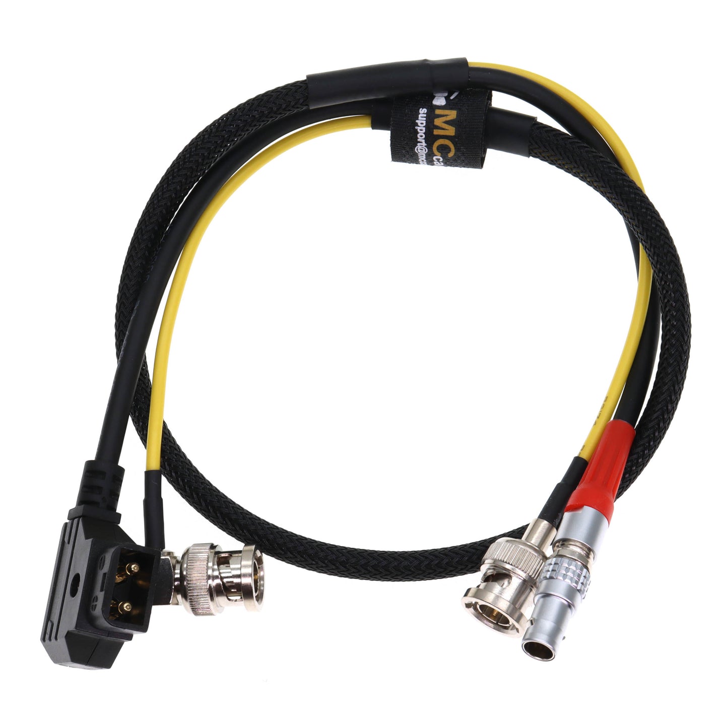 D-tap to 0B 4Pin Male Power Cable + SDI Coaxial Cable for ARRI LBUS FIZ Cforce Mini Lens Motor AMC-1 Motor Controller, 2 in 1