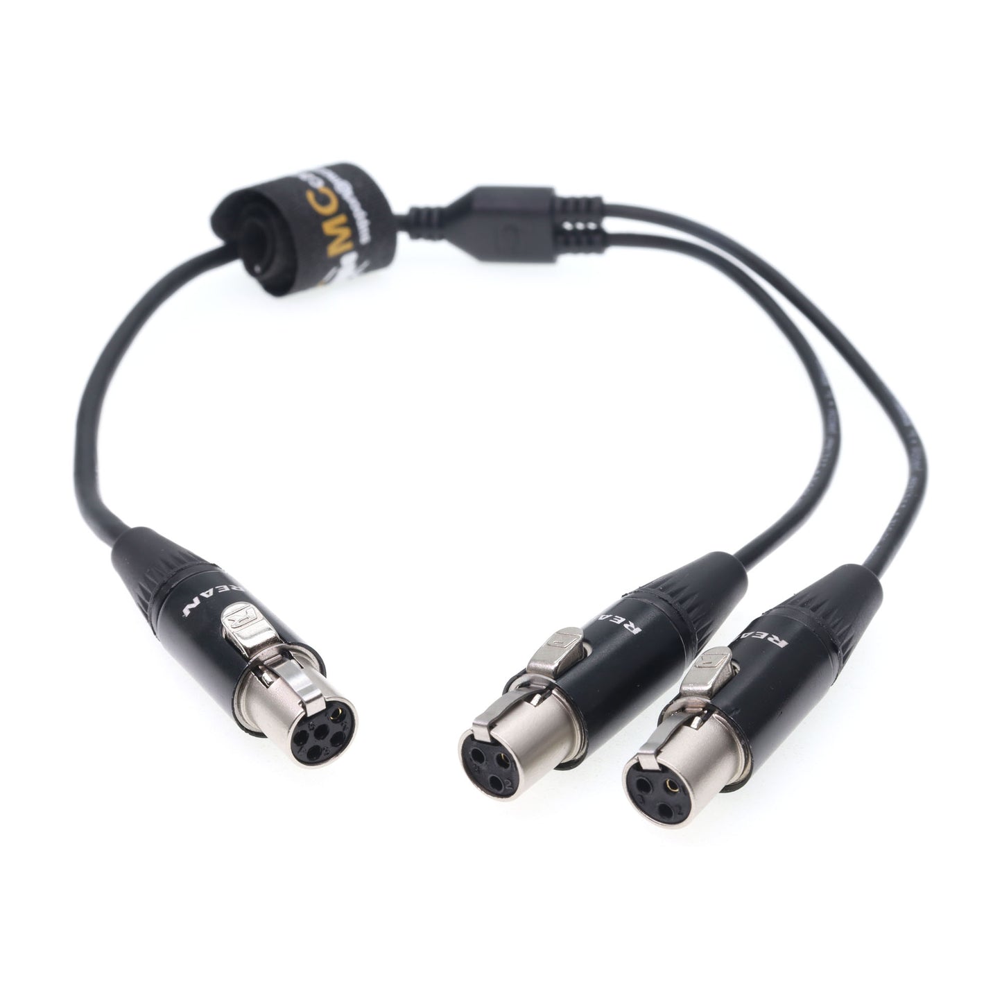 TA5F 5pin Female To Double TA3F 3pin Mini XLR Y-splitter Audio Cable for The Wisycom Receiver
