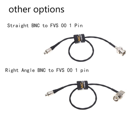 Signal Cable FVS.00.250 Coaxial Plug to Right Angle BNC Signal Line for Sennheiser 3041 Receiver