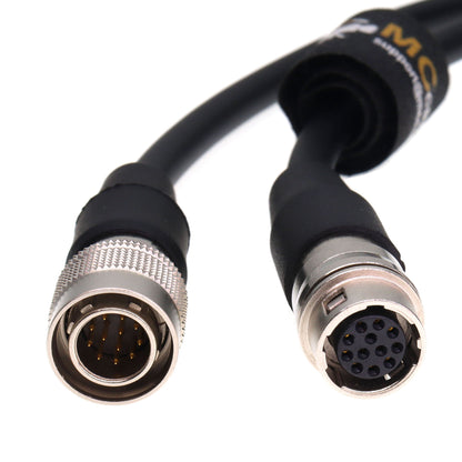 12 Pin Hirose Male to 12 Pin Female Extension Cords Camera Lens Control Cable I/O Trigger Line