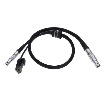 ARRI ETH Rotatable Right Angle 10 Pin to RJ45 and 2 Pin Male 24V Power Cable for Bit Part Bitbox ARRI Alexa Mini LF LF Mini SXT 35 Camera Teradek COLR