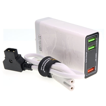 Fast Charging D-Tap to Three 5V 2.4A USB Adapter Connector Camera Battery Dtap USB-Power-Cord