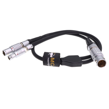 Power Control Y Cable for Preston Digital Micro Force DM1 DM2 DM5 Lens Motor ARRI Power Cable, 14 Pin to 7 Pin and RS 3 Pin