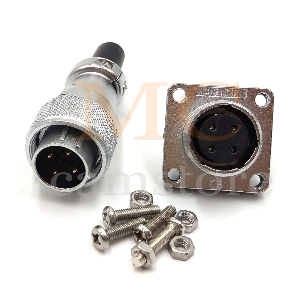 WEIPU WS16 Aviation Connector, 2 3 4 5 7 9 10pin Industrial Electrical Power Cable Plug Socket