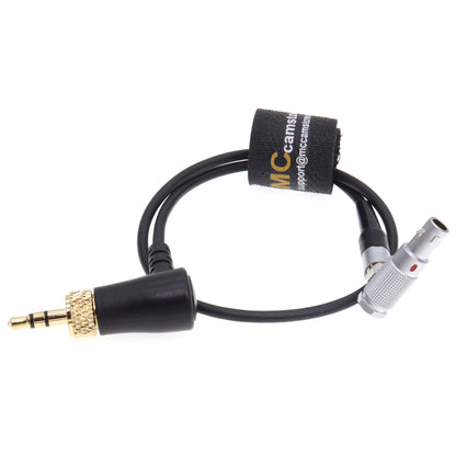 3.5mm Locking TRS Mini Jack to FHG 00B 5 Pin Male Audio Cable for ARRI Alexa Mini/Z CAM E2 Camera