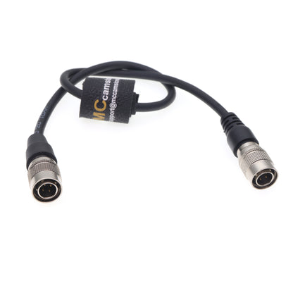 Hirose 4 Pin Male to Male Power Cable for Sound Devices 644 688 Zoom F4 F8 Zaxcom Recorder