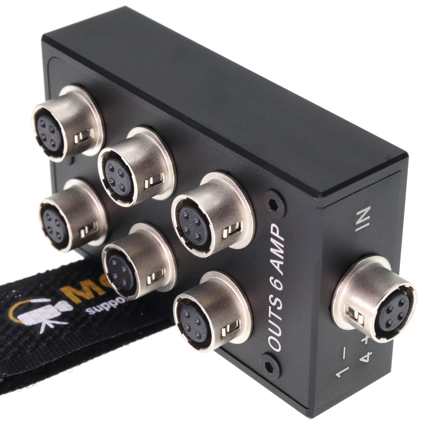 Hirose 4 Pin Female Splitter Multi-Port 1 in 6 Out for Audio Devices 688 633 Zoom F8 Camera Power Adapter Connector HR10A-7R-4S