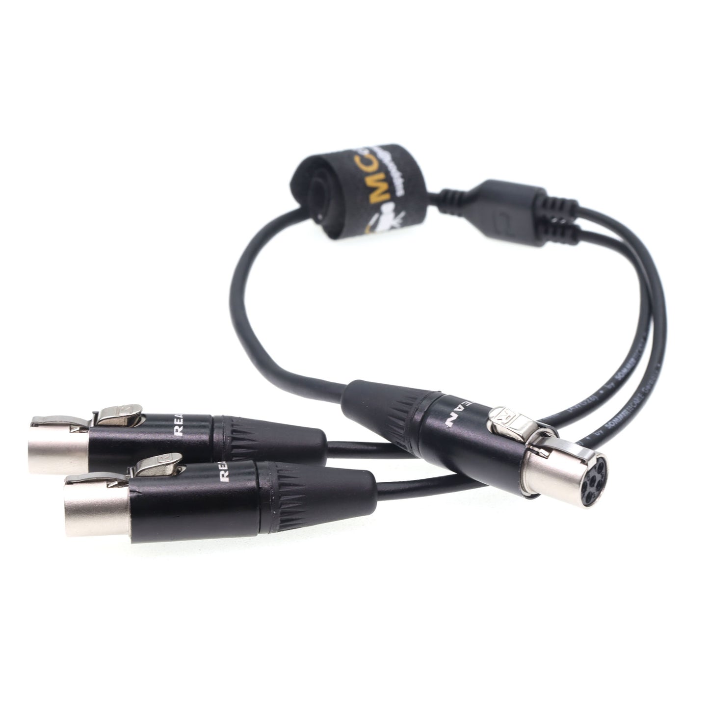 TA5F 5pin Female To Double TA3F 3pin Mini XLR Y-splitter Audio Cable for The Wisycom Receiver