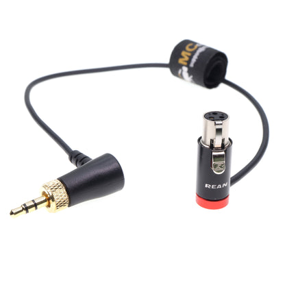 Lock 3.5 TRS to Low-Profile TA3F Audio Cable for Sennheiser EK 2000 for Sony UWP-D11 Receiver for Sound Devices Mixer Line