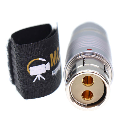 2pin Female Connector for ALEXA, ALEXA Classic, ALEXA XT, ALEXA SXT, ALEXA SXT-W, ALEXA LF, ARRICAM, ARRIFLEX