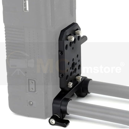 15mm Double Rod Bracket with ARRI Pin & 1/4"-20 Screw Holes for 15mm Rail Rig Support System Follow Focus, DSLR Top Handle Articulating