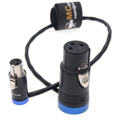 Low-Profile Ta3f 3pin Female To XLR 3pin Female SCORPIO Link Lectrosonics Use SOMMER SOD-14 Audio Cable
