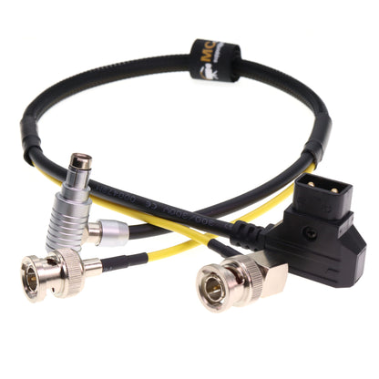 D-tap to RS 3pin and SDI Vedio Cable for Arri Alexa/TILTA Wireless Focus Power Supply and BNC SDI