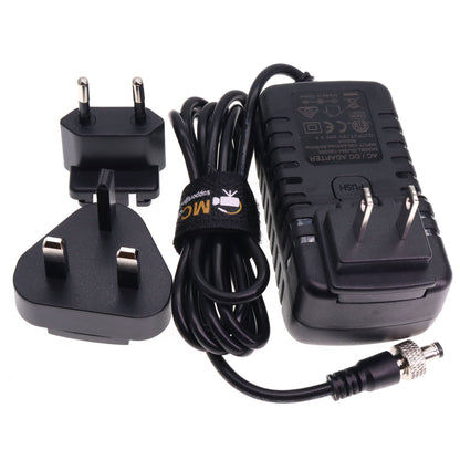 Monitor AC Power Adaptor Locking DC 5.5/2.5 for Atomos Shogun/Video Devices PIX-E7 PIX-E5/Hollyland Mars 400s/SmallHD 702 Touch Monitor