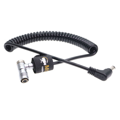 DC to 4Pin Female Connector Power Coiled Cable for Portkeys BM5/BM5WR/BM7/HS7T/HH7 monitor